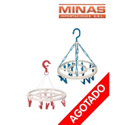 TENDEDERO CON 12 PALILLOS X 23 CM,REDONDO.