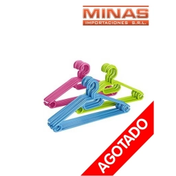 PERCHAS DE PLSTICO 5 PIEZAS