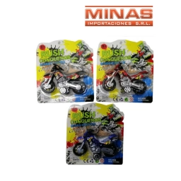 MOTO DE JUGUETE 3 COLORES 17 X 16 CM