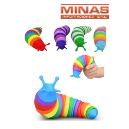 ORUGA ANTIESTRES X 15 CM,VARIOS COLORES.