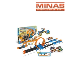 AUTITO X 5.5 CM. X 2 UND.+ 2 LANZADORES.