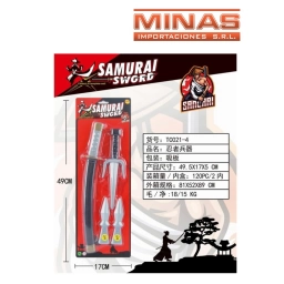 KATANA + SAI + 2 KUNAI NINJAS.