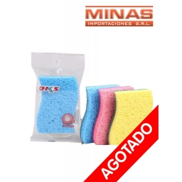 ESPONJA DE FREGAR 2 CM DE ALTO X 6 PCS.