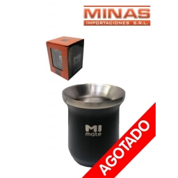 MATE DE ACERO INOXIDABLE EXCELENTE CALIDAD NEGRO