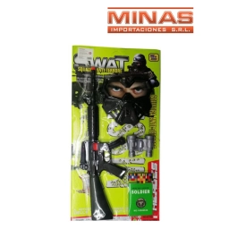 SET SWAT METRALLETA + MASCAR + 3 ACC.