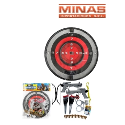 TIRO AL BLANCO + 2 ARMAS + 2 ARCOS + 15 ACCESORIOS.