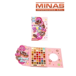 PETACA DE 48 SOMBRAS + 2 APLICADORES + ESPEJO.