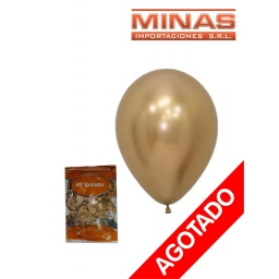 GLOBOS CROMADOS X 50 UND,CHAMPAGNE.