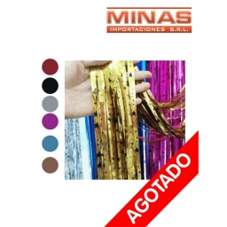 CORTINA DE FIESTA 1 M X 2 M, ESTRELLAS, VARIOS COLORES.