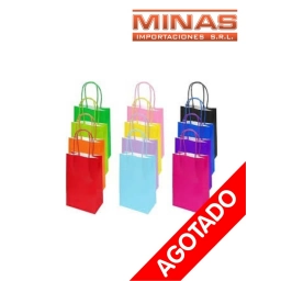 BOLSA CRAFT 12 CM X 16 CM X 12 UND.VARIOS COLORES, $12 CU.