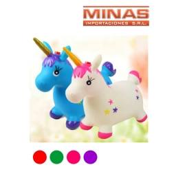 UNICORNIO INFLABLE CON SONIDO Y LUZ