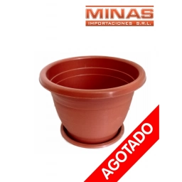 MACETA REDONDA 29 CM X 23 CM.