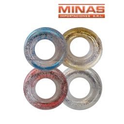 INFLABLE ARO CON GLITTER X 70 CM.