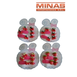 COLITAS X 2 UND. + 2  BROCHES X 12 UND, CEREZAS,$ 45 CU.