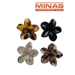 PINZAS IBISCO CRISTAL, DE 8 CM X 12 UND , 4 COLORES, $ 25 C/U.