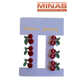 PINCITAS CEREZAS X 6 UND. X 12 UND, $ 40 CU.