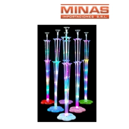 SOPORTE DE GLOBOS CON LUZ 70 CM