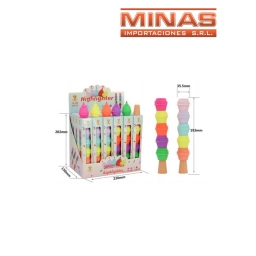 LAPIZ FLUOR VARIOS COLORES $120 C/U 24 PCS