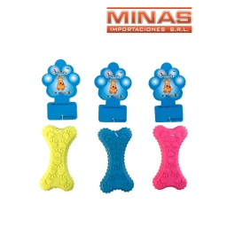 HUESO PARA PERRO DE GOMA X 10 CM.