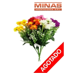 FLOR ARTIFICIAL 6 RAMAS 36 CM POR DOS UNIDADES