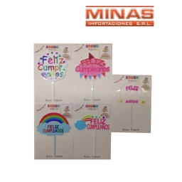 CARTELES PARA TORTA  DE CUMPLEAOS 6 DISEOS