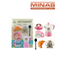 CAFETERA ITALIANA + TAZA + 4 ACCESORIOS.