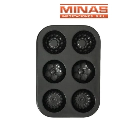 ASADERA CON 6 MOLDES