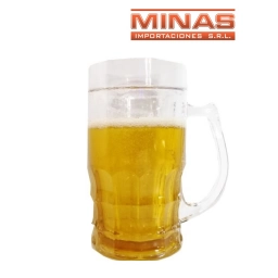 JARRA PARA CERVEZA X 16 CM, DOBLE PARED,CON GEL REFRIGERANTE.