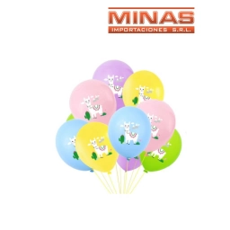 GLOBOS X 10 UND,SURTIDOS,LLAMA.