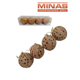 ADORNO PARA NAVIDAD 7 CM 4 PCS
