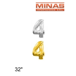 GLOBO N 4, DE 32 PULGADAS.