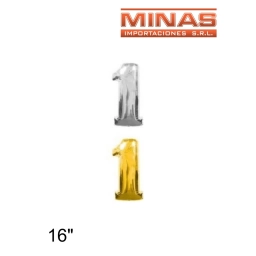 GLOBO N 1, DE 16 PULGADAS.