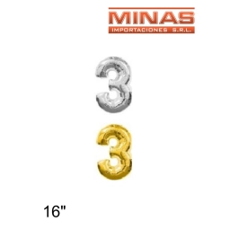 GLOBO N 3, DE 16 PULGADAS.