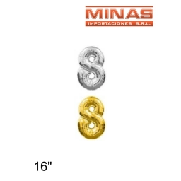 GLOBO N 8, DE 16 PULGADAS.