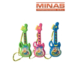 GUITARRA CON LUZ Y SONIDO, 30 CM X 12 CM.