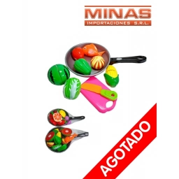 SARTEN + 16  FRUTAS Y VERDURAS,36  CM X 16 CM.