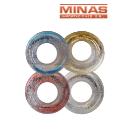 INFLABLE ARO CON GLITTER X 60 CM.