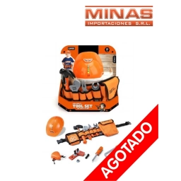 SET DE CINTO + HERRAMIENTAS + CASCO,16 PCS.