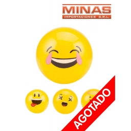 PELOTAS INFLABLES EMOTICONES 30 CM