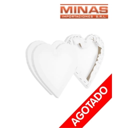 LIENZO PARA PINTAR X 25 CM, CORAZON.