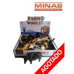ANIMALES DE GRANJA $49 12 PCS C/U