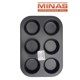 ASADERA CON 6 MOLDES 26X18CM