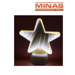 LAMPARA 4D A PILAS EN FORMA DE ESTRELLA