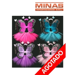 DISFRAZ MARIPOSA 6 COLORES