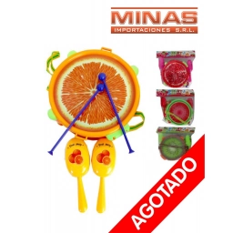 TAMBOR CON FORMAS DE FRUTAS