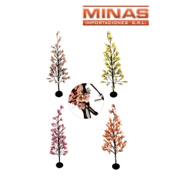 ARBOL LED DE 600 LUCES X 120 CM, CEREZO, 4 COLORES.