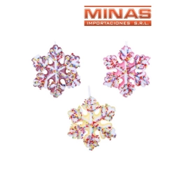 ADORNO NAVIDEO 11*11 CM 6 COLORES