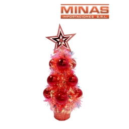 ARBOLITO DECORADO X 30 CM,ROJO.