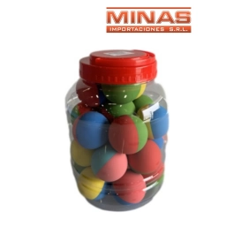 PELOTAS DE GOMA 6cm 24 PCS $50 CU