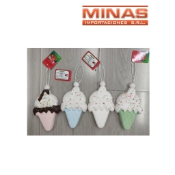 ADORNO NAVIDEO 16*9 CM 6 COLORES